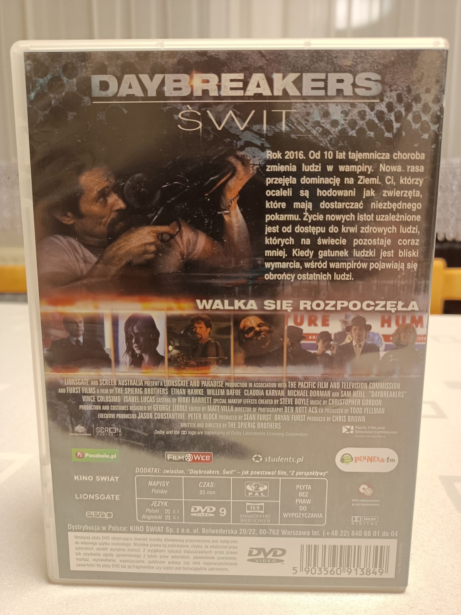 Daybreakers Świt film DVD lektor polski