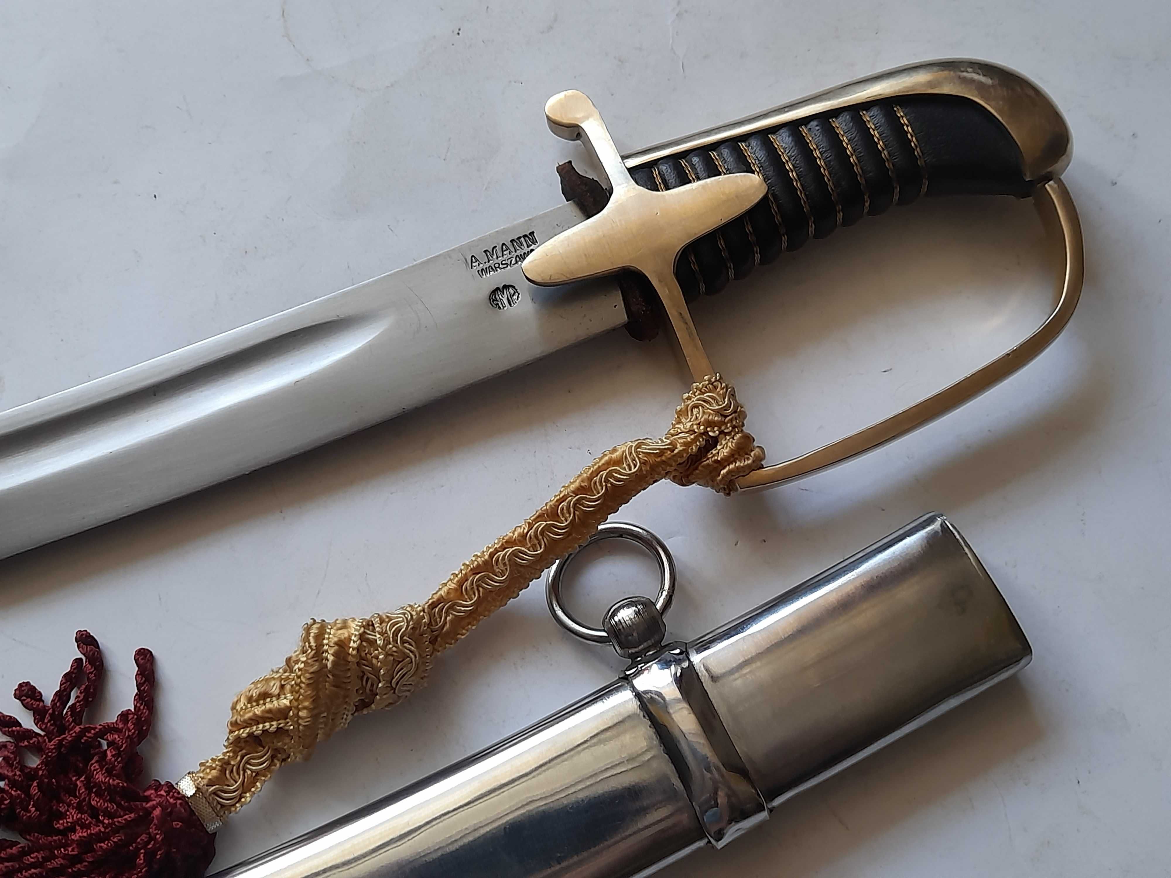 Szabla polska wz. 21 sygnowana, z temblakiem i pochwą