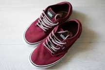 Кеди VANS бордового кольору