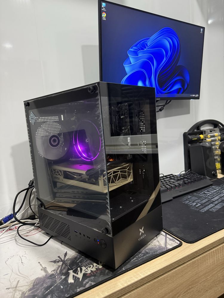 Ігровий пк Системний блок Ryzen 5600+16 ddr4+MSI GOLD RX 5700 xt