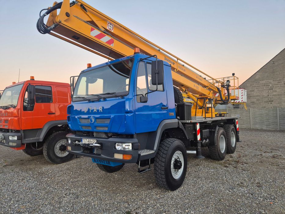 STAR 266 M 6x6 MAN Podnośnik Koszowy Bumar Koszalin P-183/184 Zwyżka