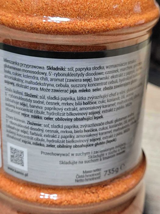 Kamis Przyprawa do ziemniaków i frytek PET 735g