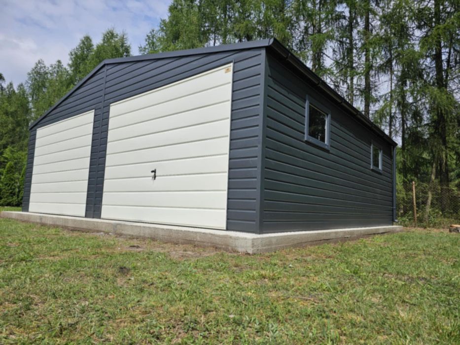 Garaż blaszany 4x6 6x5 6x5,80 6x6 7x6 8x6 9x5 9x6 - PRODUCENT Premium!