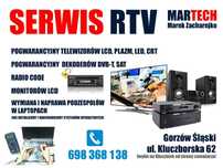 Serwis rtv, naprawa telewizorów lcd, Gorzów, Praszka, Kluczbork Olesno