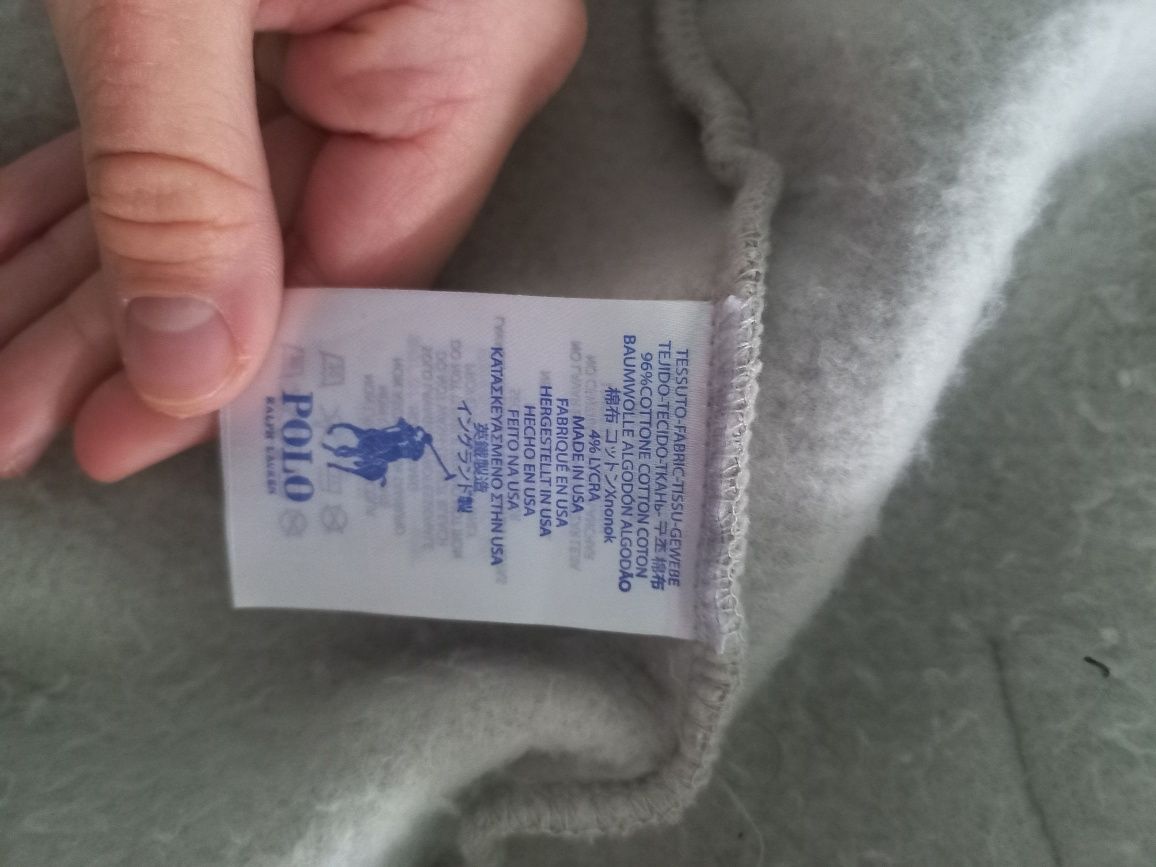 Bluza rozpinana Polo Raulph Lauren wyhaftowanym logo -kremowa