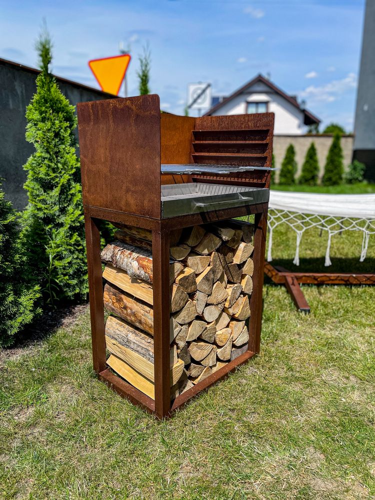 Grill i palenisko w jednym, ruszt stal nierdzewna, 2 sztuki od ręki!!