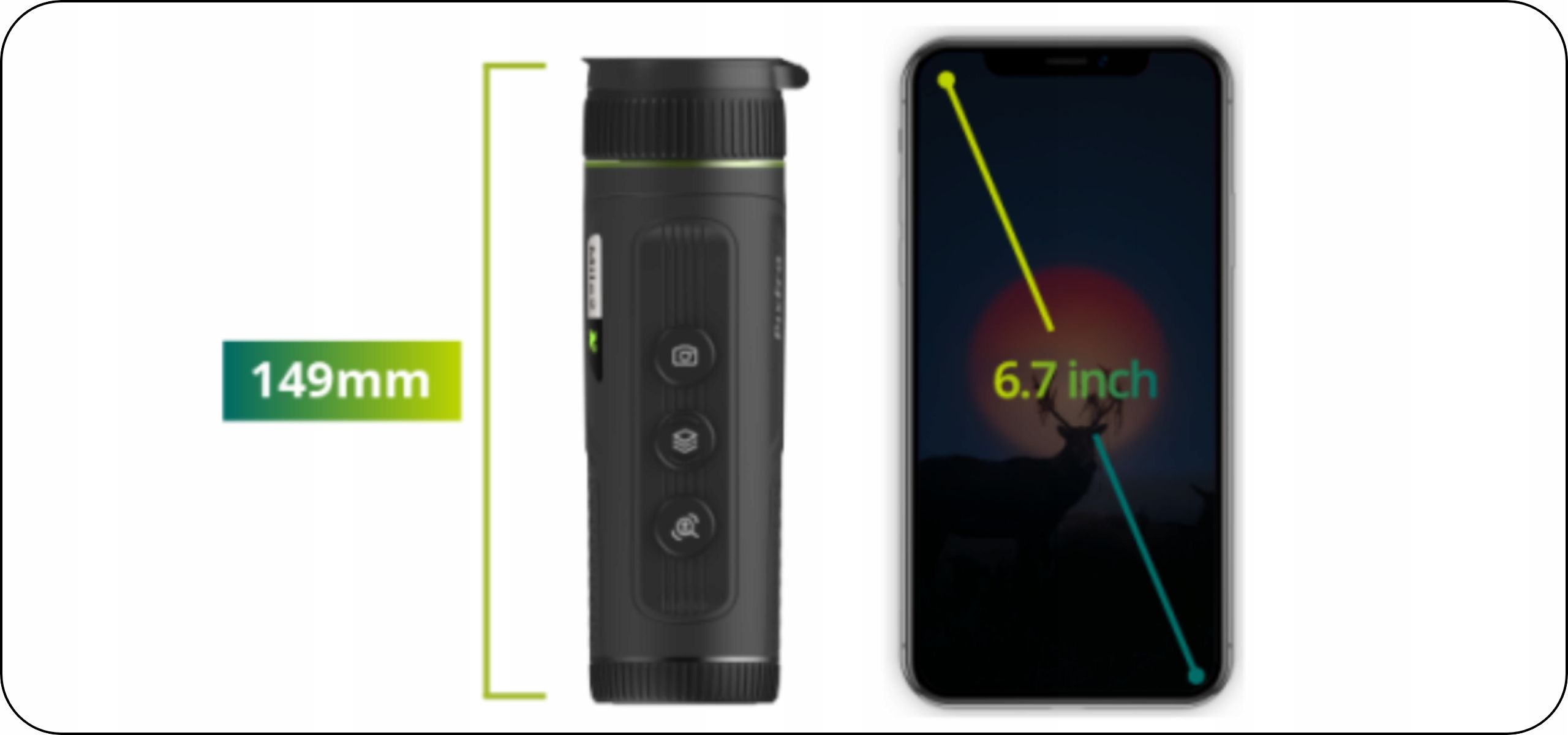 Kamera Termowizyjna Termowizor Monokular Pixfra Mile 2 M210