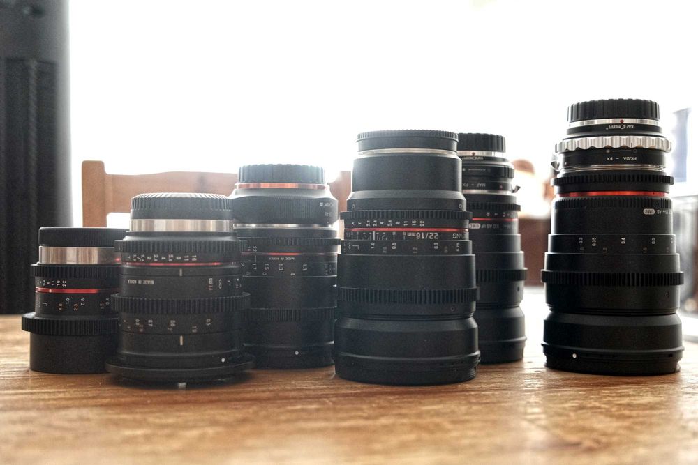 Set obiektywów Samyang Cine VDSLR do Fujifilm - Fuji X Filmowe