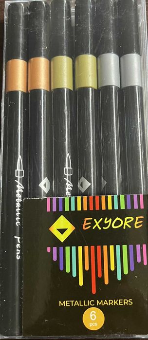 Markery metaliczne Exyore 6 szt