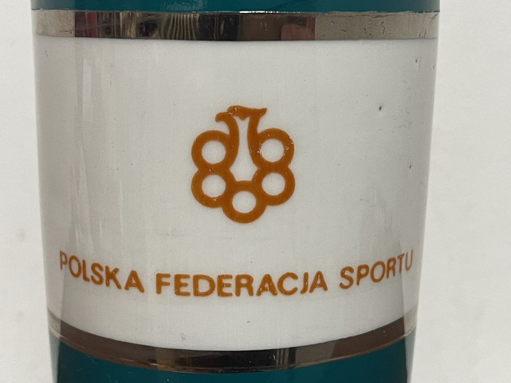 Ćmielów Potacki Wazon Logo Sportu z Prl