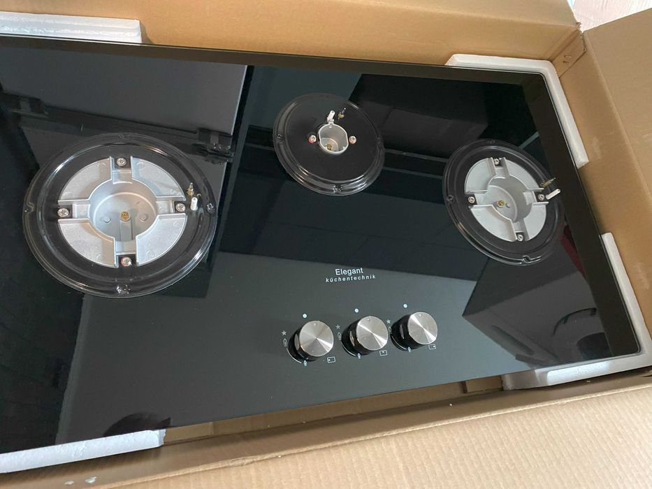 Газова вбудована варильна панель ELEGANT GH 309 A. Нова. 3 конфорки.