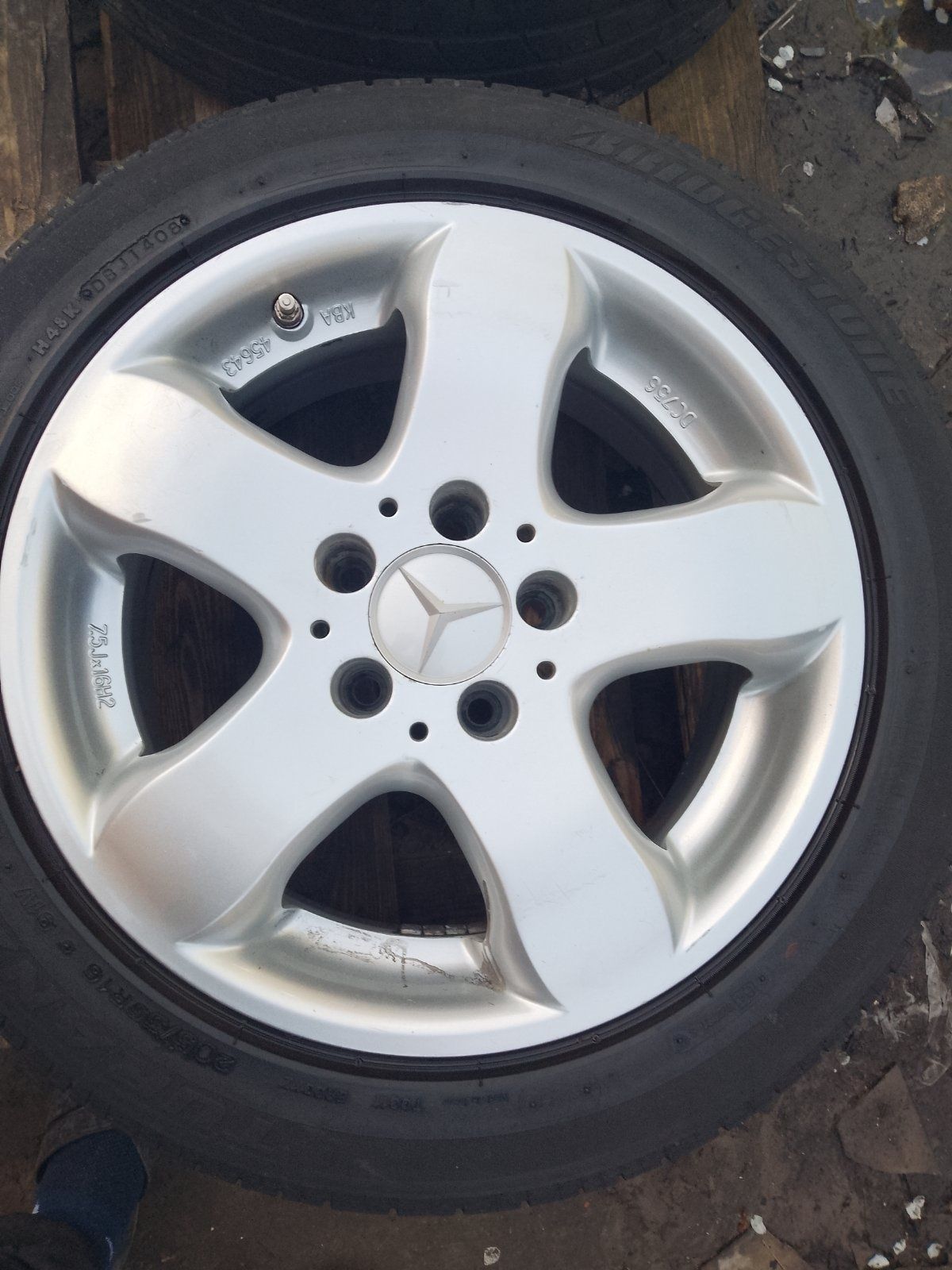 Диски Мерседес 5×112/R16/7J/ET-37/DIA 66.6mm, з Німеччини