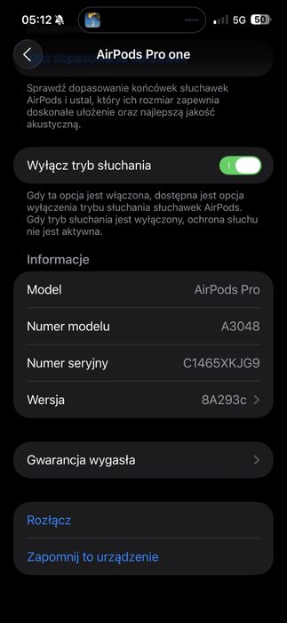 Airpods Pro 2 generacji usb C