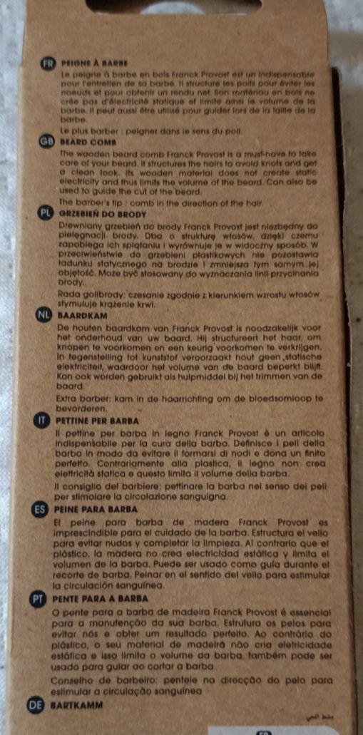 Grzebień do brody+obcinak do paznokci