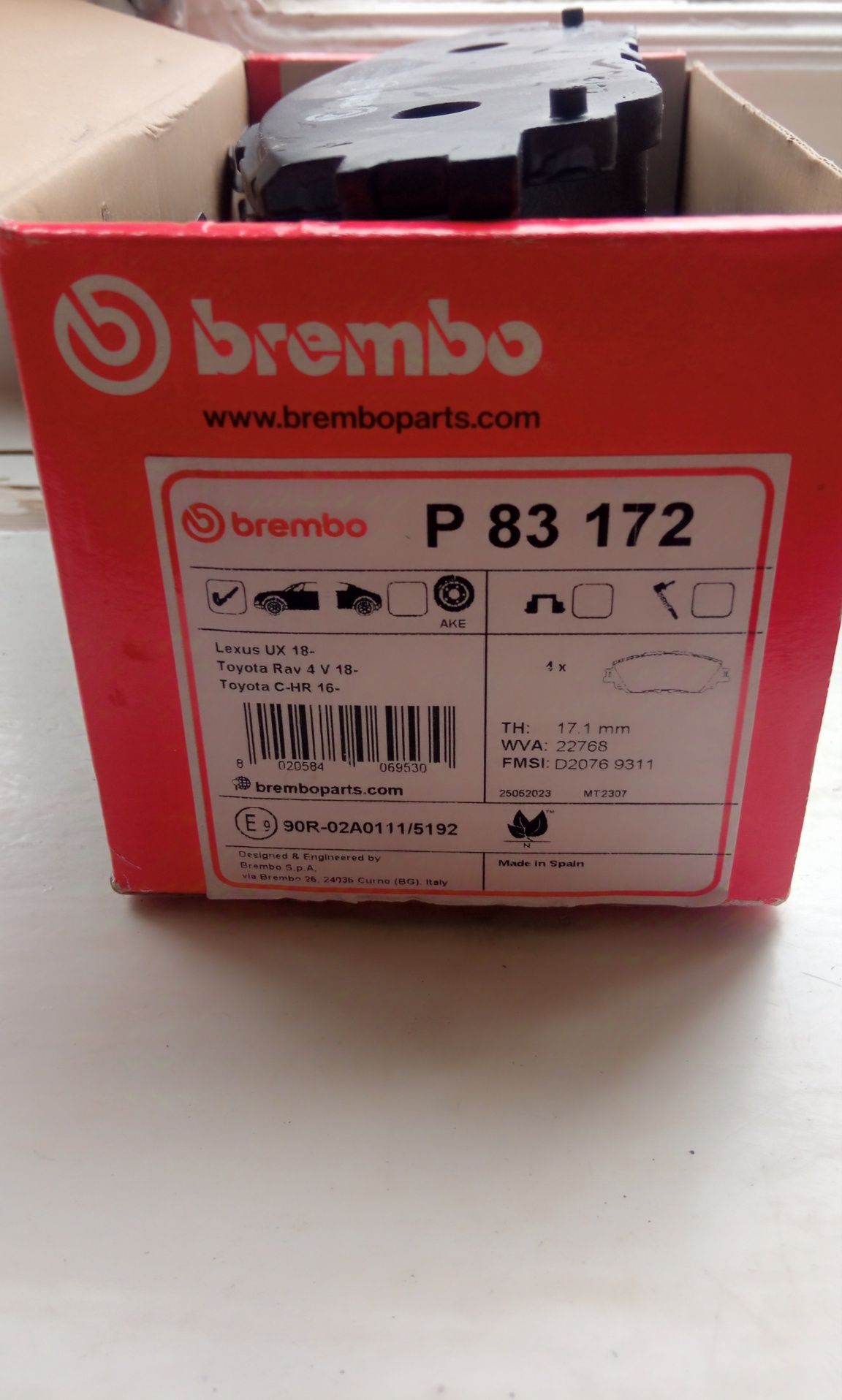 Тормозные колодки Brembo P 83 172