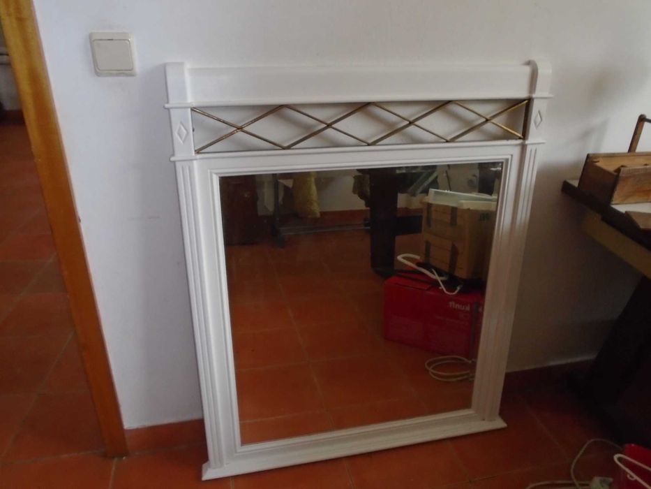 Pag. em dinheiro Para decoração Espelho em madeira maciça