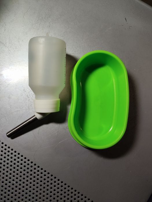 Поїлка і миска для гризунів