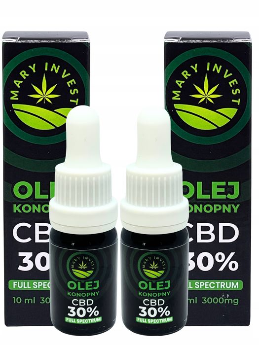 Olejek konopny CBD 30 % 3000 mg RAW 2 x 10ml | Pełne spektrum  |