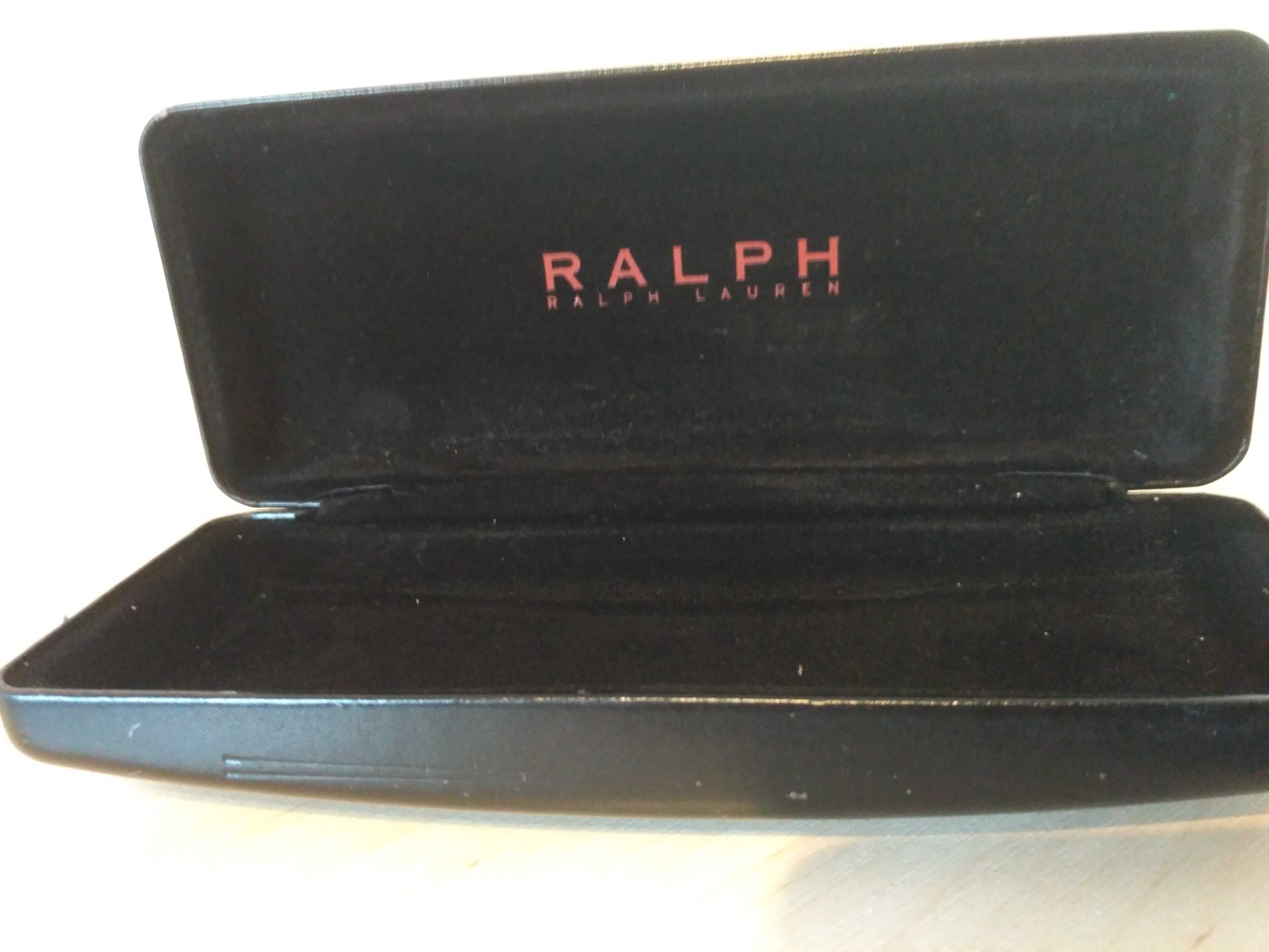 Skórzane  twarde etui dla okulary przeciwsłoneczne Ralph Lauren