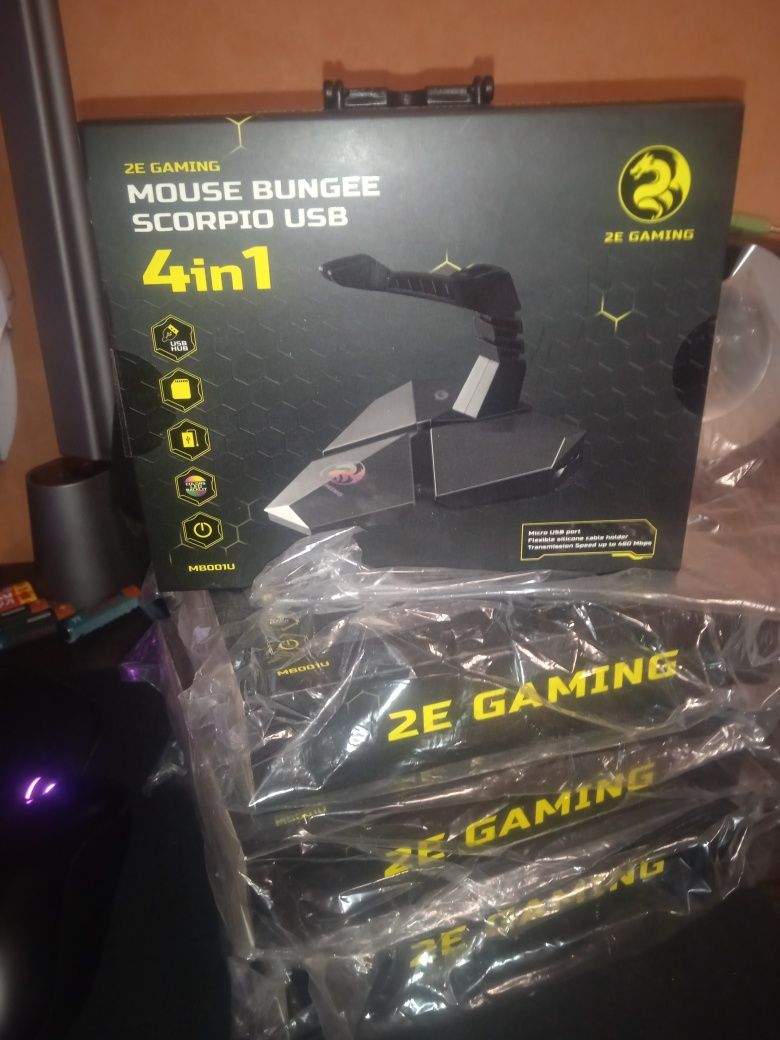 Держатель кабеля 2E Gaming Mouse Bungee Scorpio 4в1 (2E-MB001U)