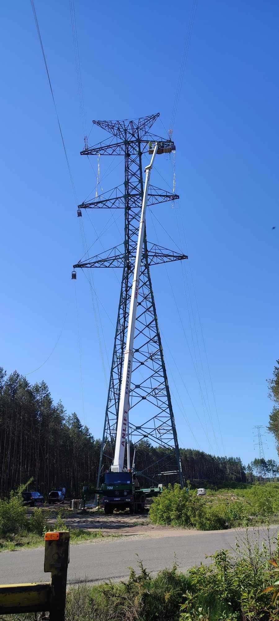 Podnośnik koszowy, zwyżka, wysięgnik, wynajem podnośników