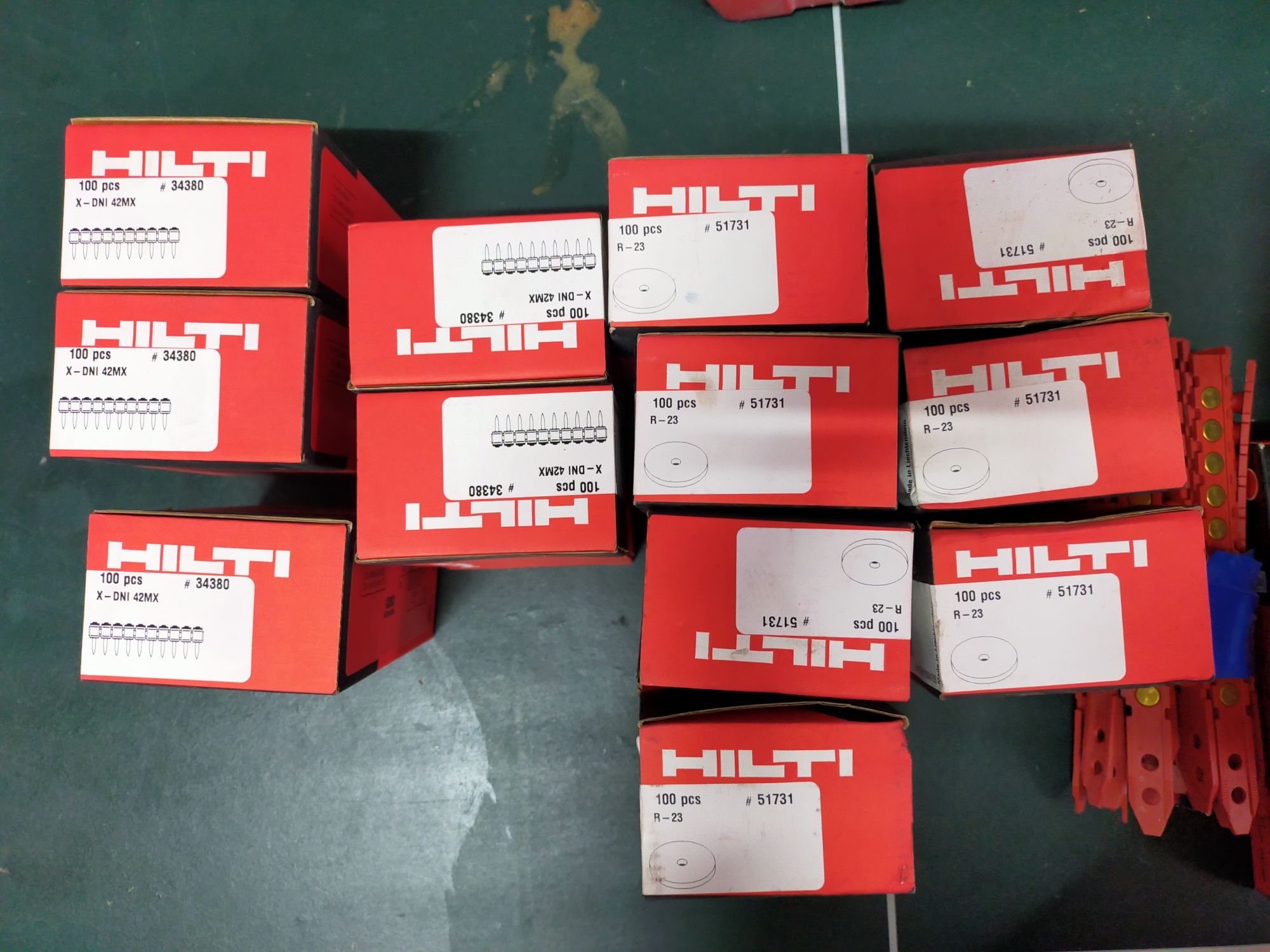 HILTI gwoździe i podkładki stalowe