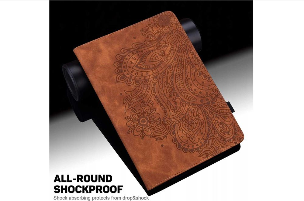 Etui do tabletu Lenovo Tab M10 i P10 brązowe + folia ochronna i rysik