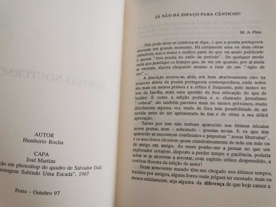 Poemas Nocturnos - Humberto Rocha