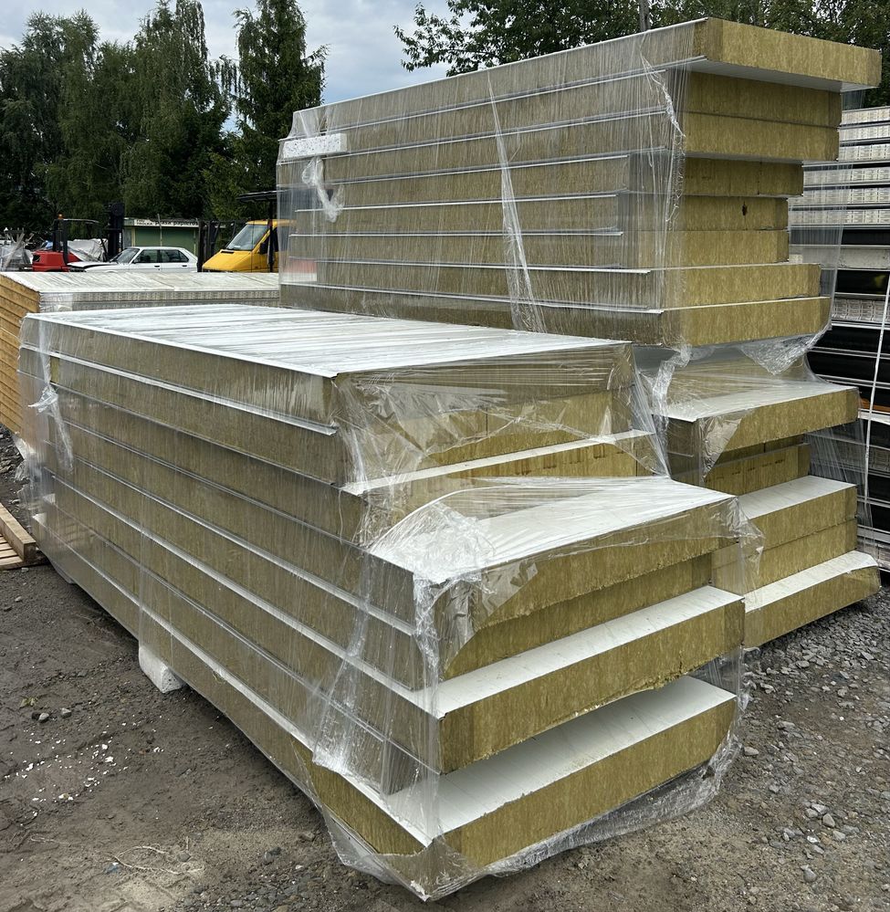 Plyta warstwowa scienna sciana 14cm nierdzewka wełna