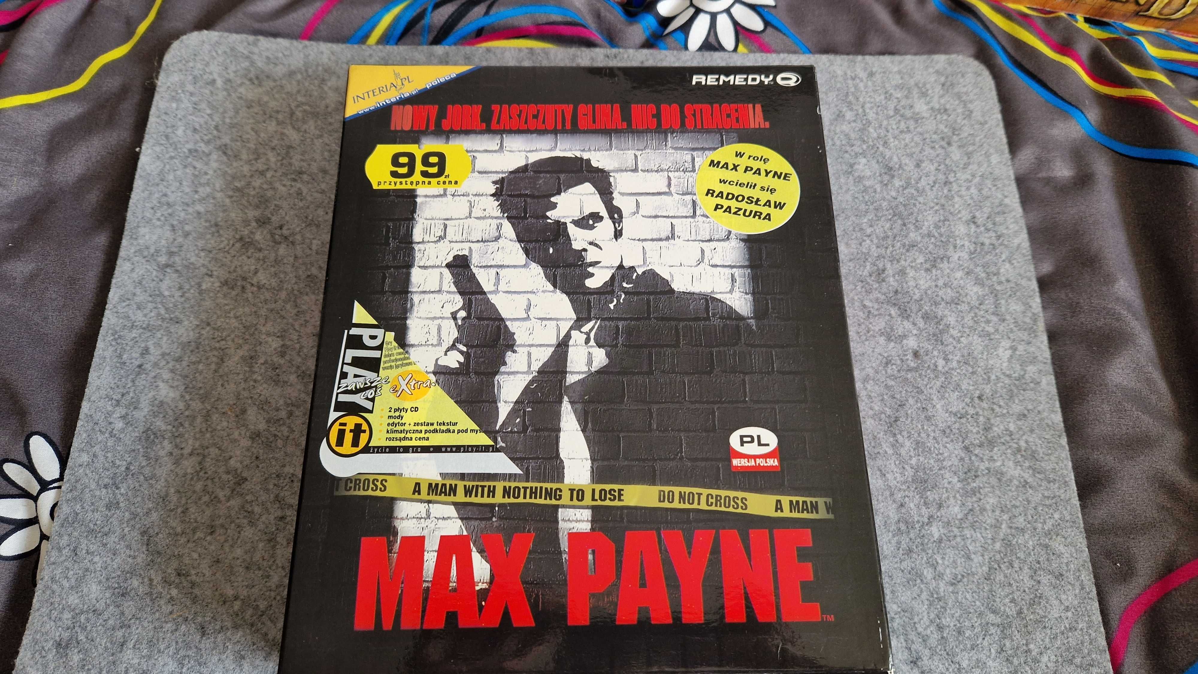 PC big box MAX PAYNE premierowa z podkładką.