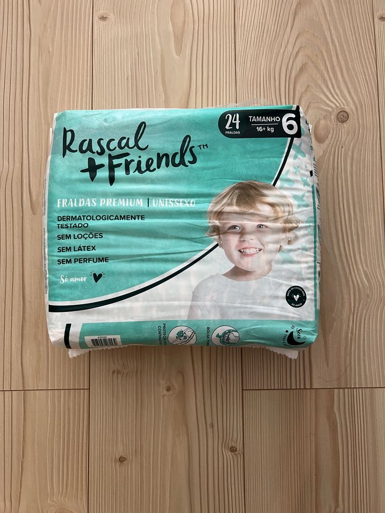 Fraldas premium rascal 6