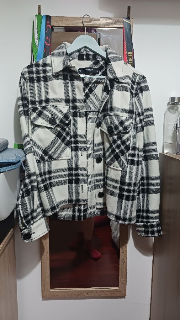 Casaco xadrez da Bershka