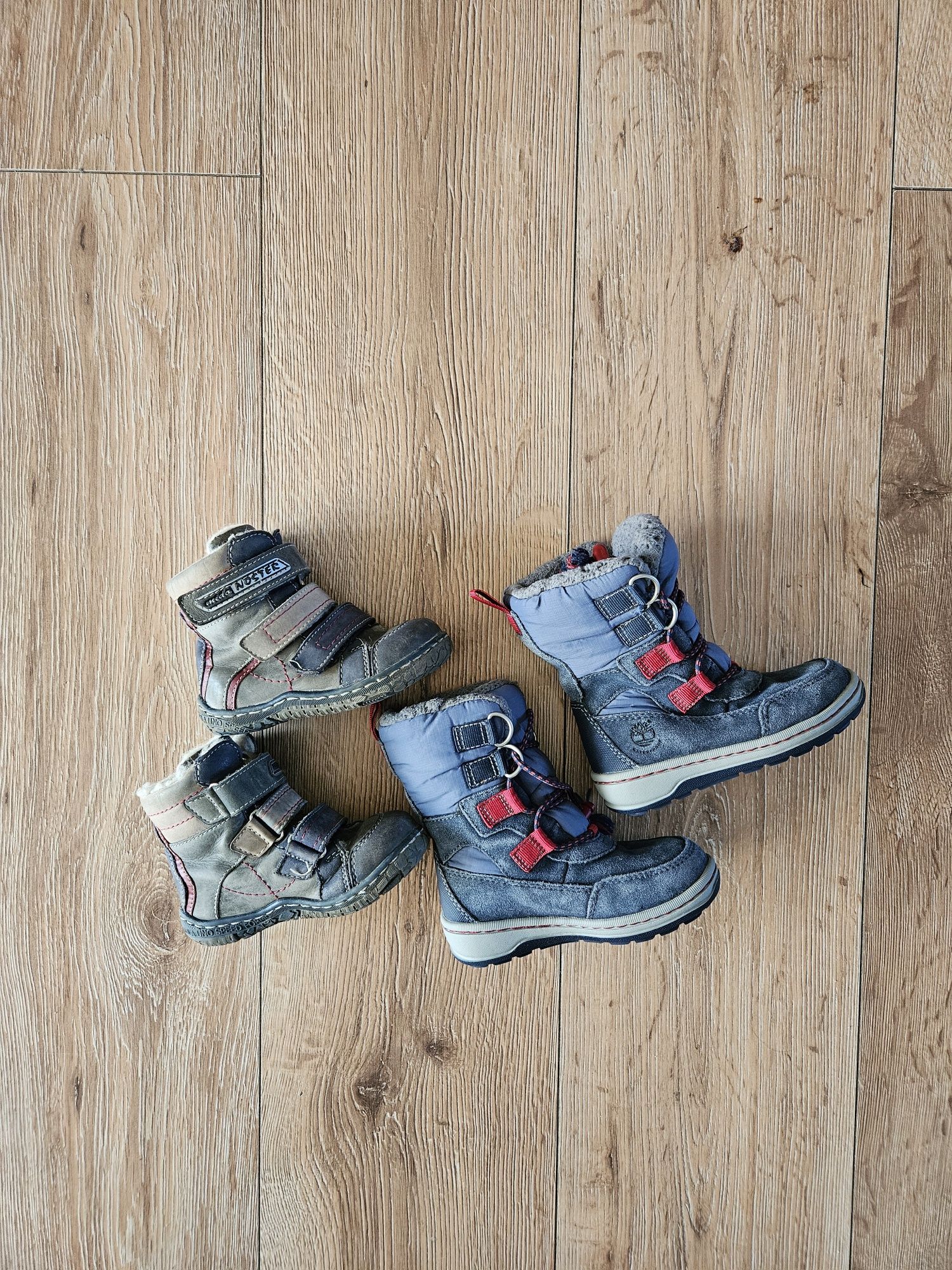 Buty zimowe kozaki Timberland skóra welna noster mido 23 14.5cm