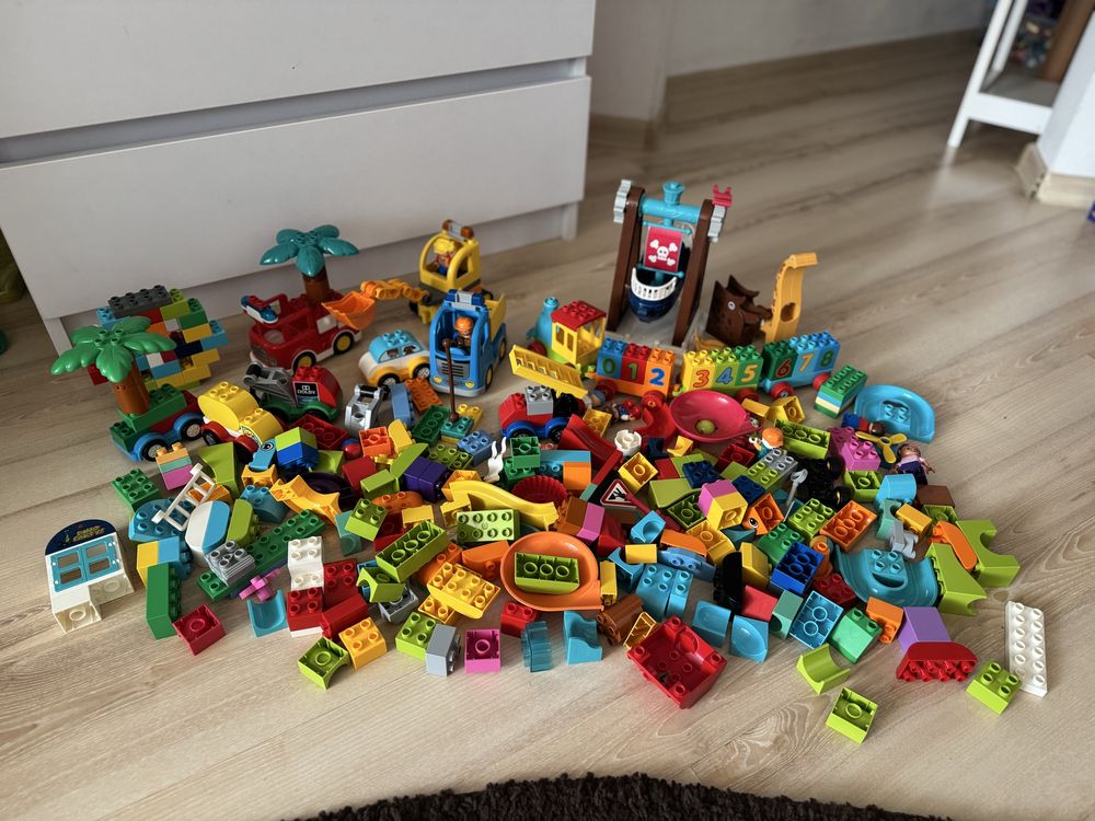 Набір Lego Duplo потяг, самоскид, подежна машинка