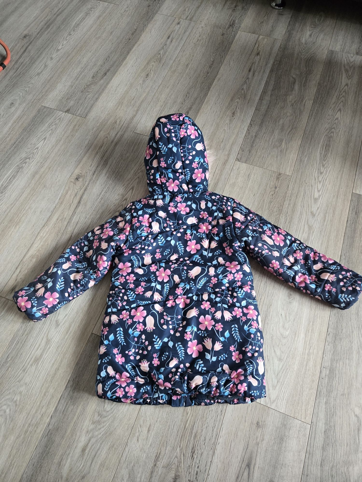 Kurtka parka zimowa dziewczęca 122/128