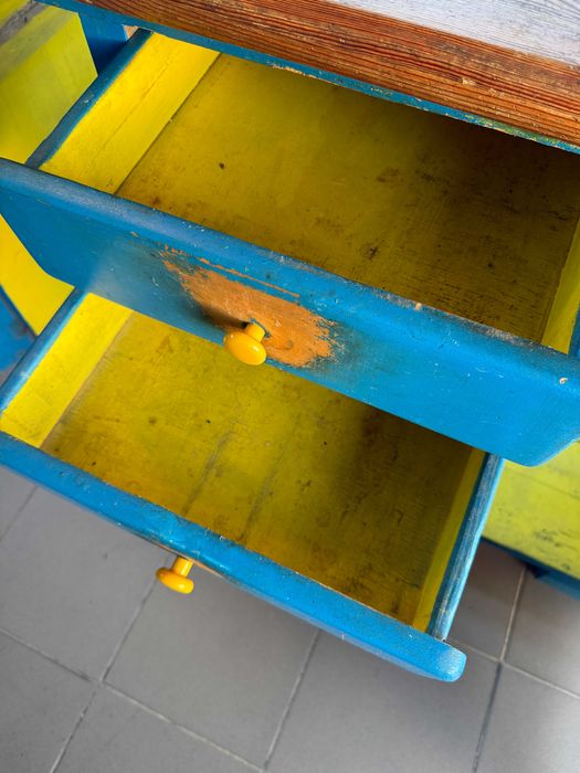 Drewniany kredens PRL Byfyj