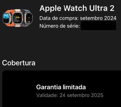 Apple Watch Ultra 2, caixa em titânio Preto (Como Novo]