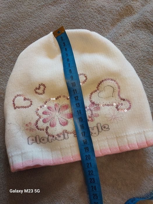 Шапка дитяча для дівчинки осінь  3 4 5 6 років