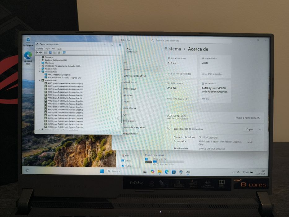 Asus R7 3050TI 24 Ram 512G C/ Caixa 3x S/ Juros