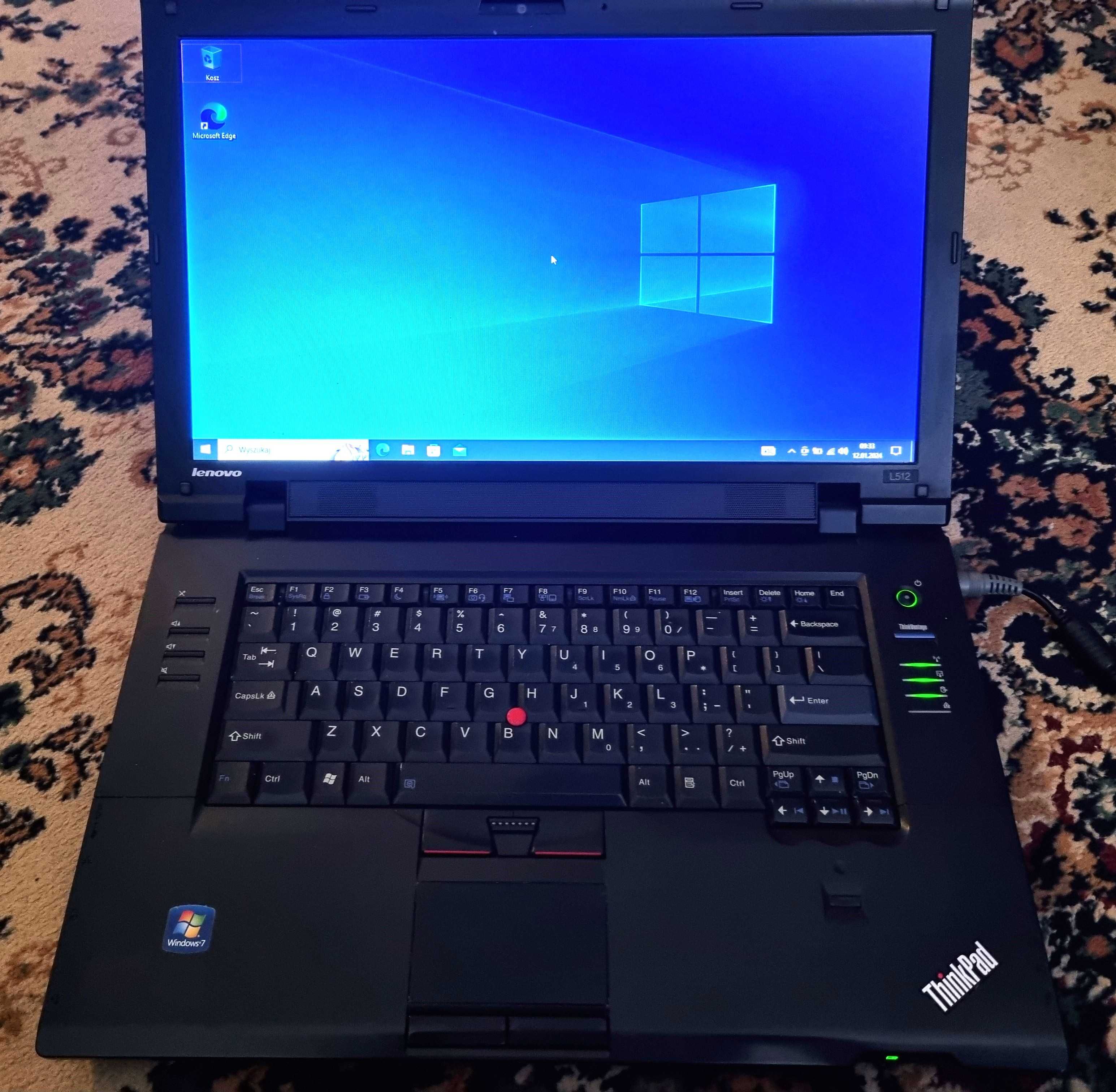 Laptop Lenovo ThinkPad L512wl + torba