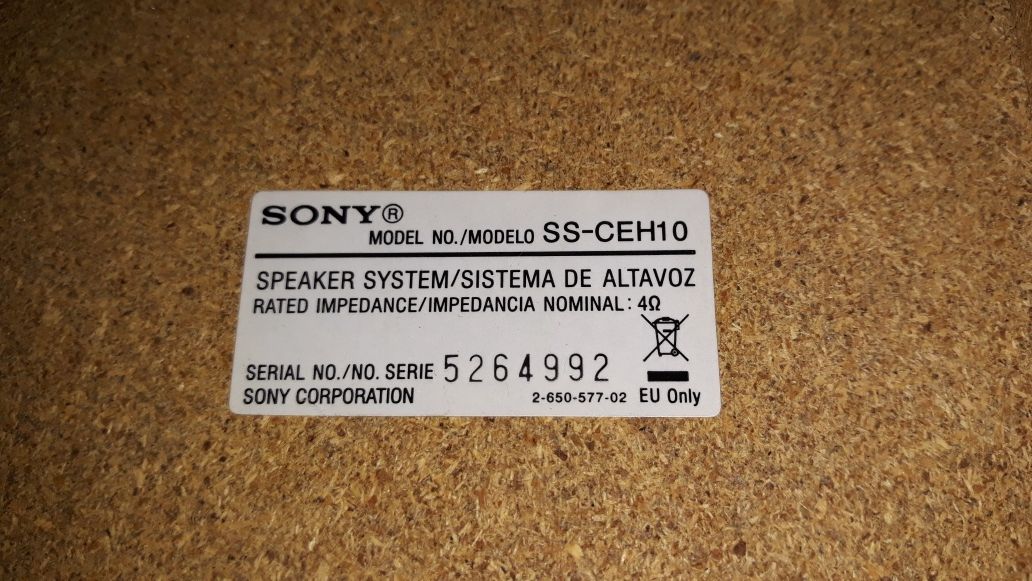 Głośniki SS-CEH10 i więża Sony CMT-EH10