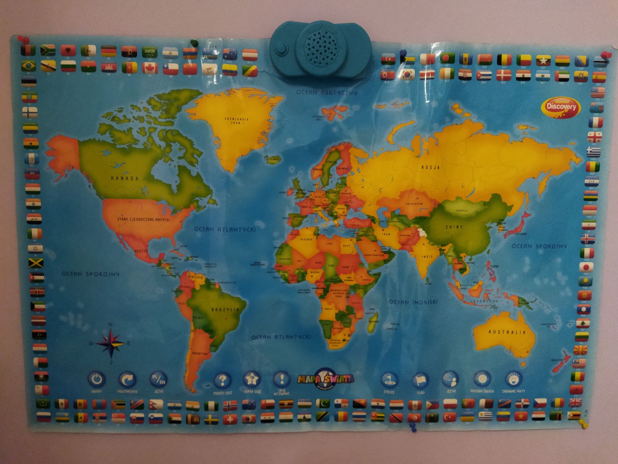 Mapa świata Discovery