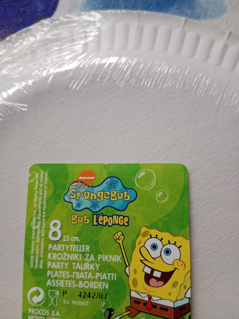 SpongeBob talerzyki urodziny