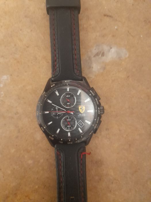 Relogio relógio scuderia ferrari  pilota evoluzione 5 troco lcd iphn 7