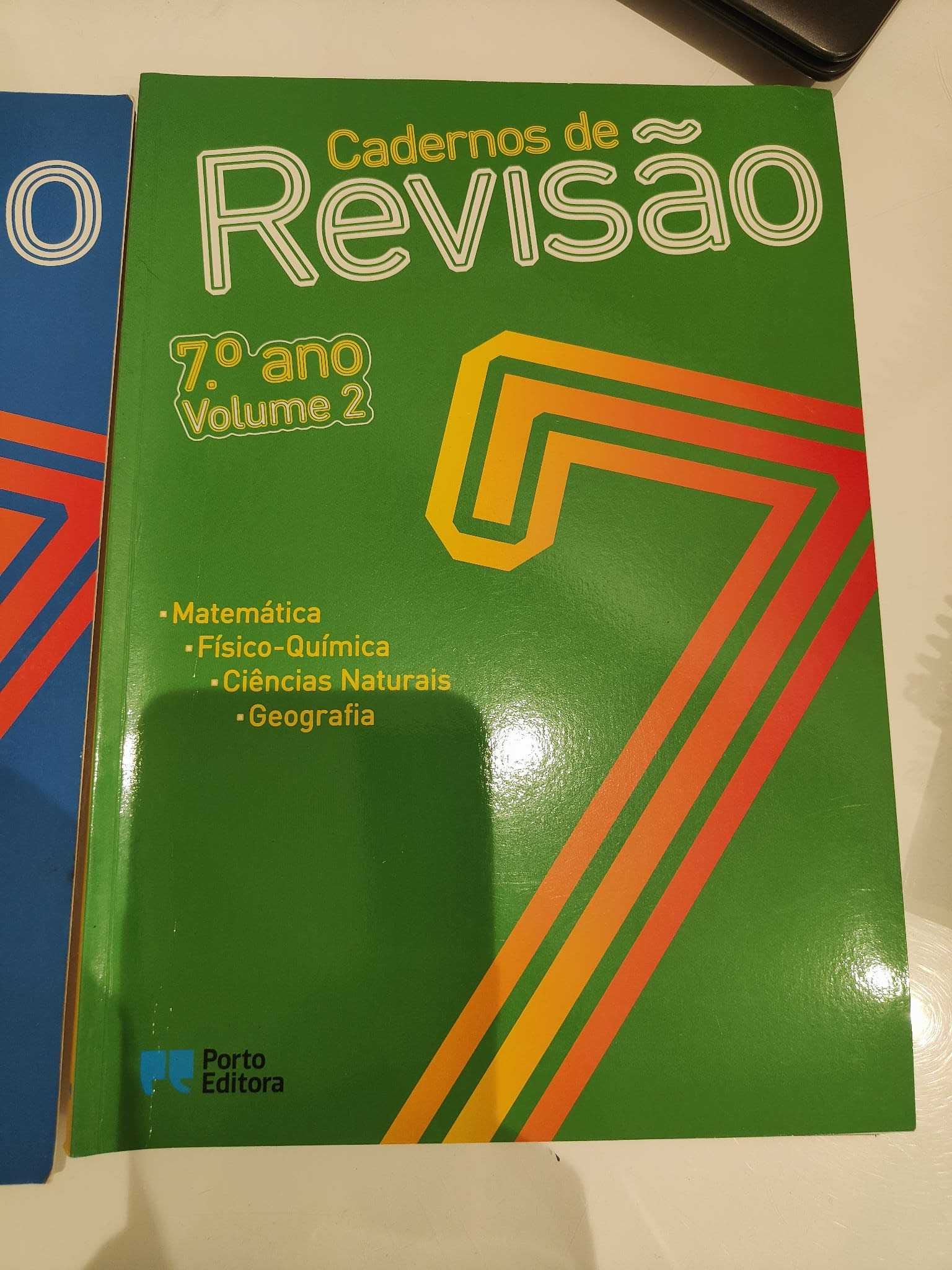 Cadernos Revisão 7º Ano Volume 1 e 2 Porto Editora