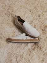 espadryle Calvin Klein Jeans 42 białe Mackenzie S1555 skóra