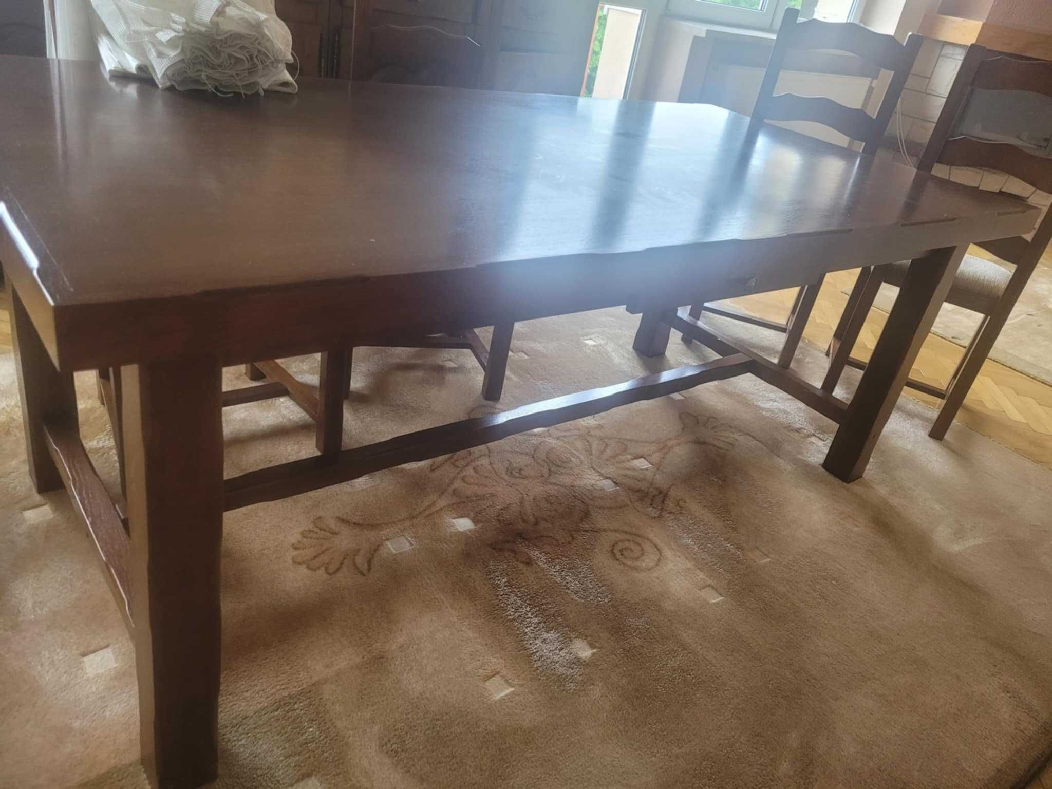Meble drewniane do salonu (komplet)