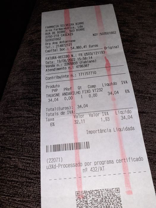 Material de reabilitação