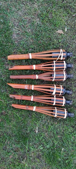 Pochodnie na naftę z bambusa 150 cm 8 szt.