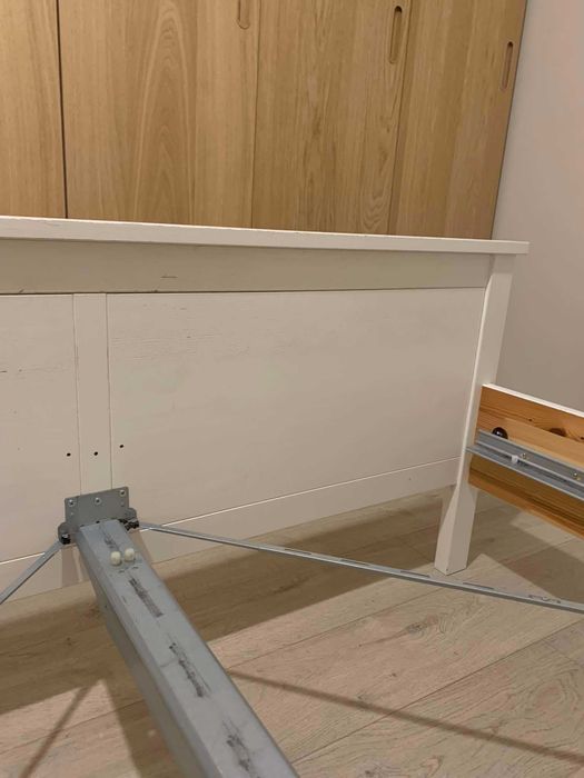 Rama łóżka, biała, 140x200 cm